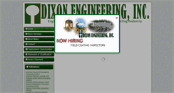 Desktop Screenshot of dixonengineering.net